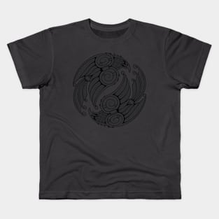 Huginn and Muninn (Dark) Kids T-Shirt